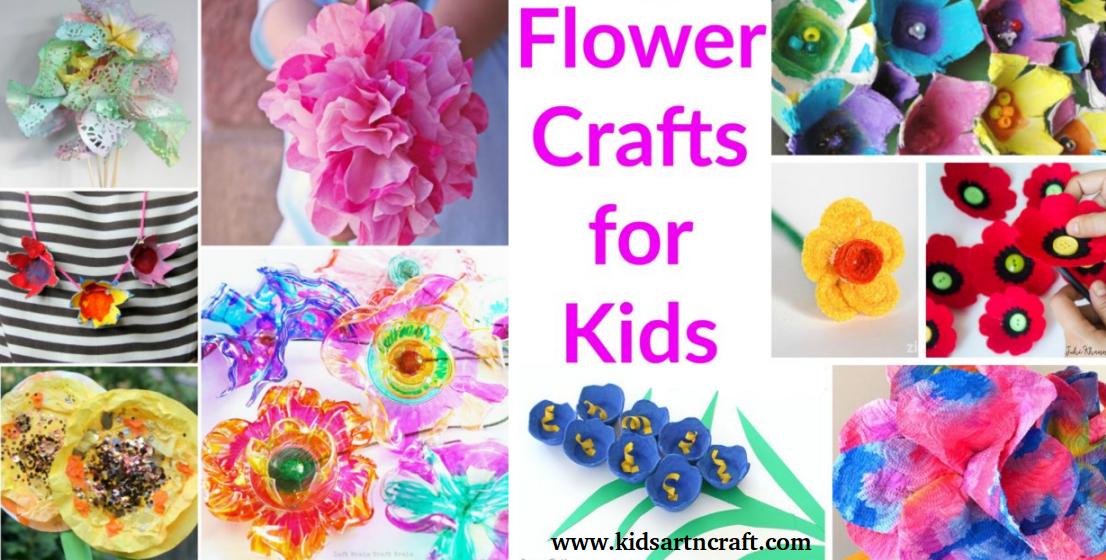 15 Beautiful Flower Crafts for Kids