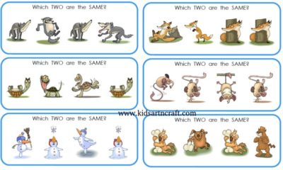 Finding Different Activities - Worksheets Preschool