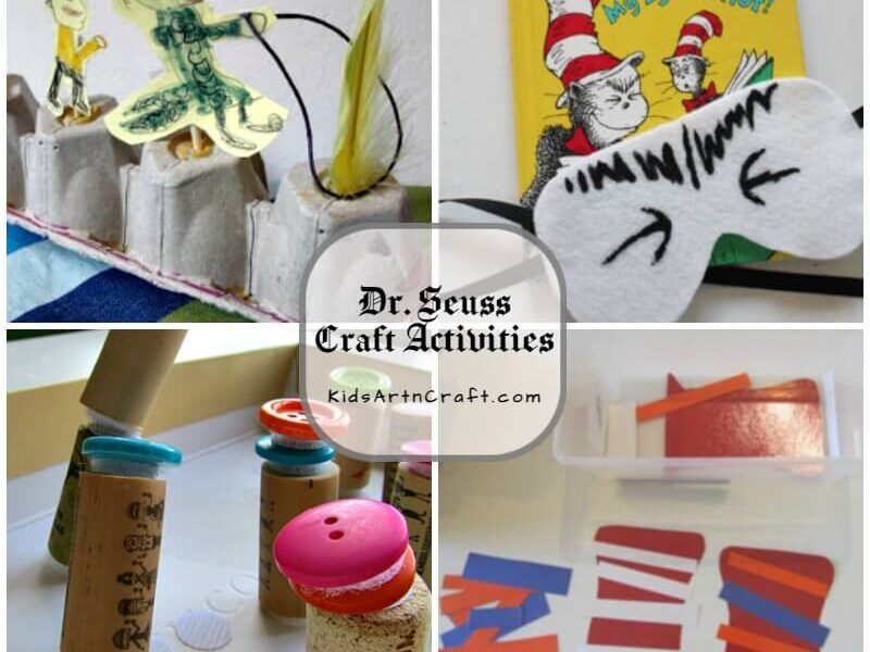 Dr. Seuss Inspired Crafts Activities for Preschoolers