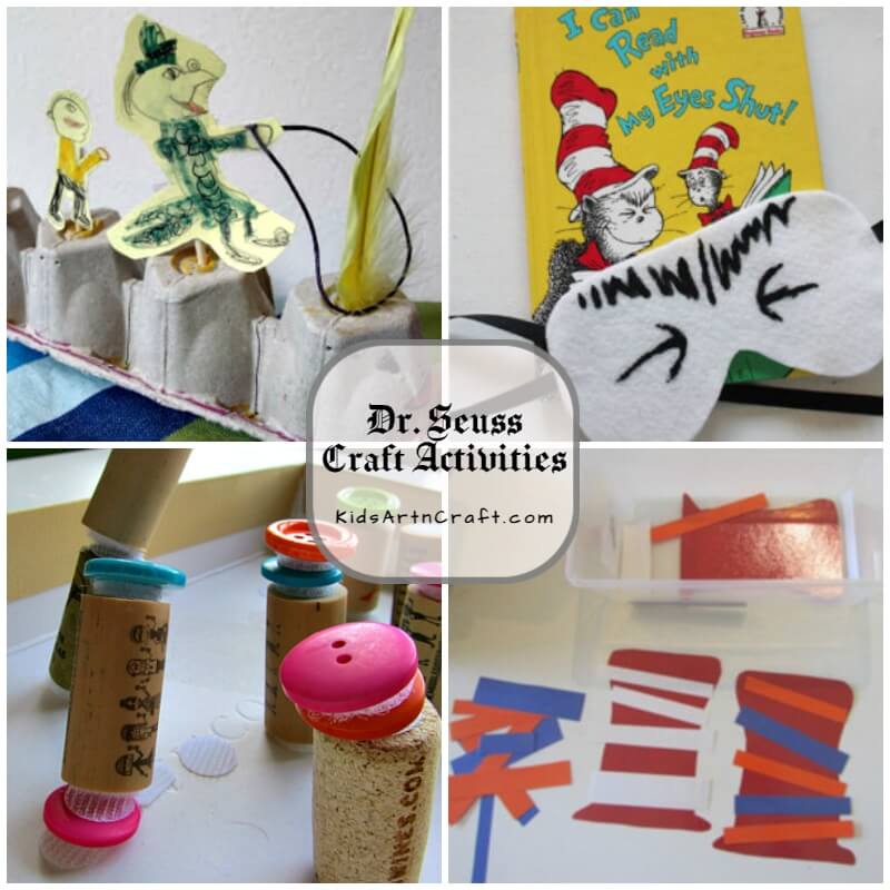 Dr. Seuss Inspired Crafts Activities for Preschoolers