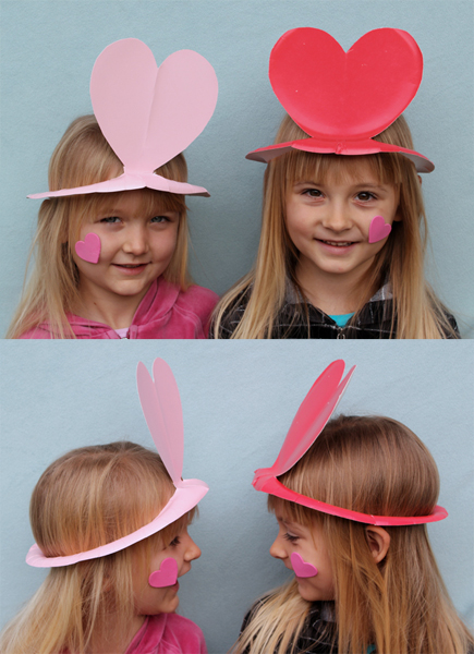 Heart-Shaped Hats For Parties