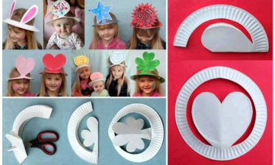DIY How to make Paper Plate Party Hats