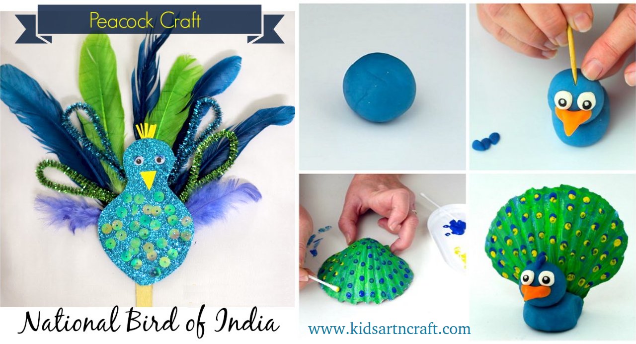 DIY Pretty Peacock Themed Crafts for Kids!