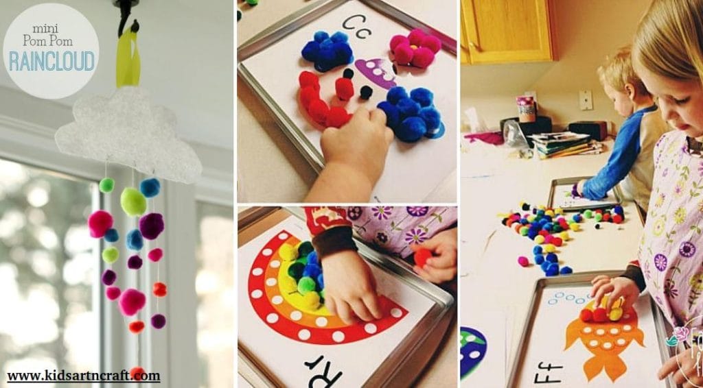 Pom Pom Crafts And Activities For Kids - Kids Art & Craft