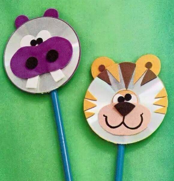 Fun Activities: Old CD Animal Crafts for Kids - Kids Art &amp; Craft