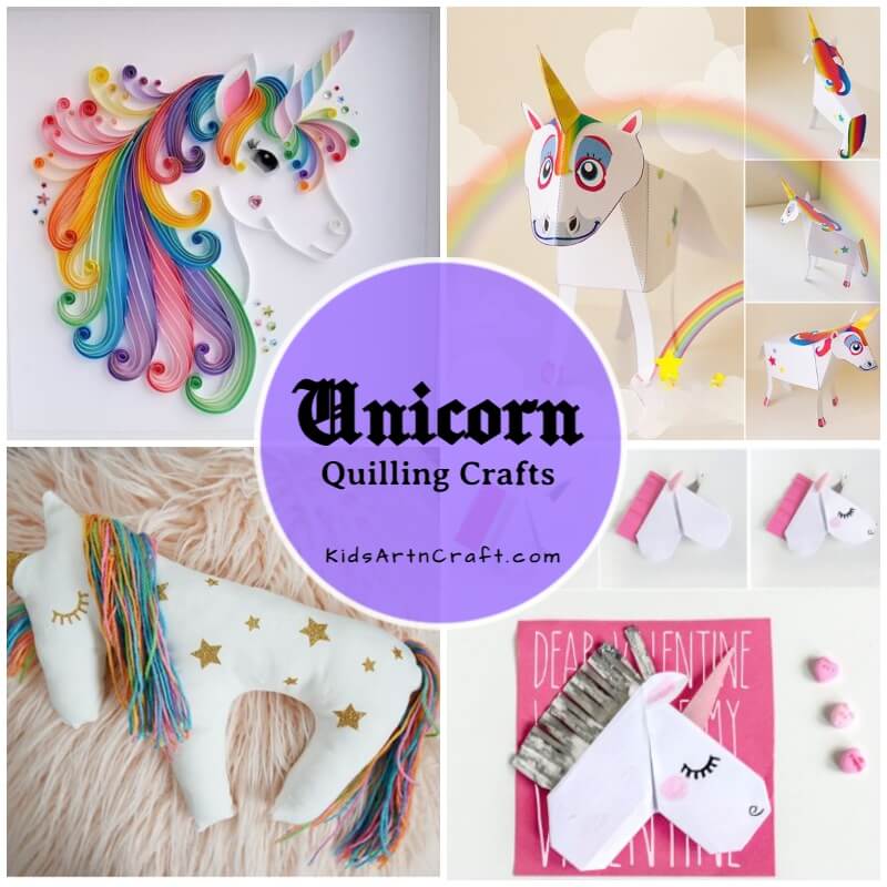 Unicorn Paper Quilling And Craft Ideas