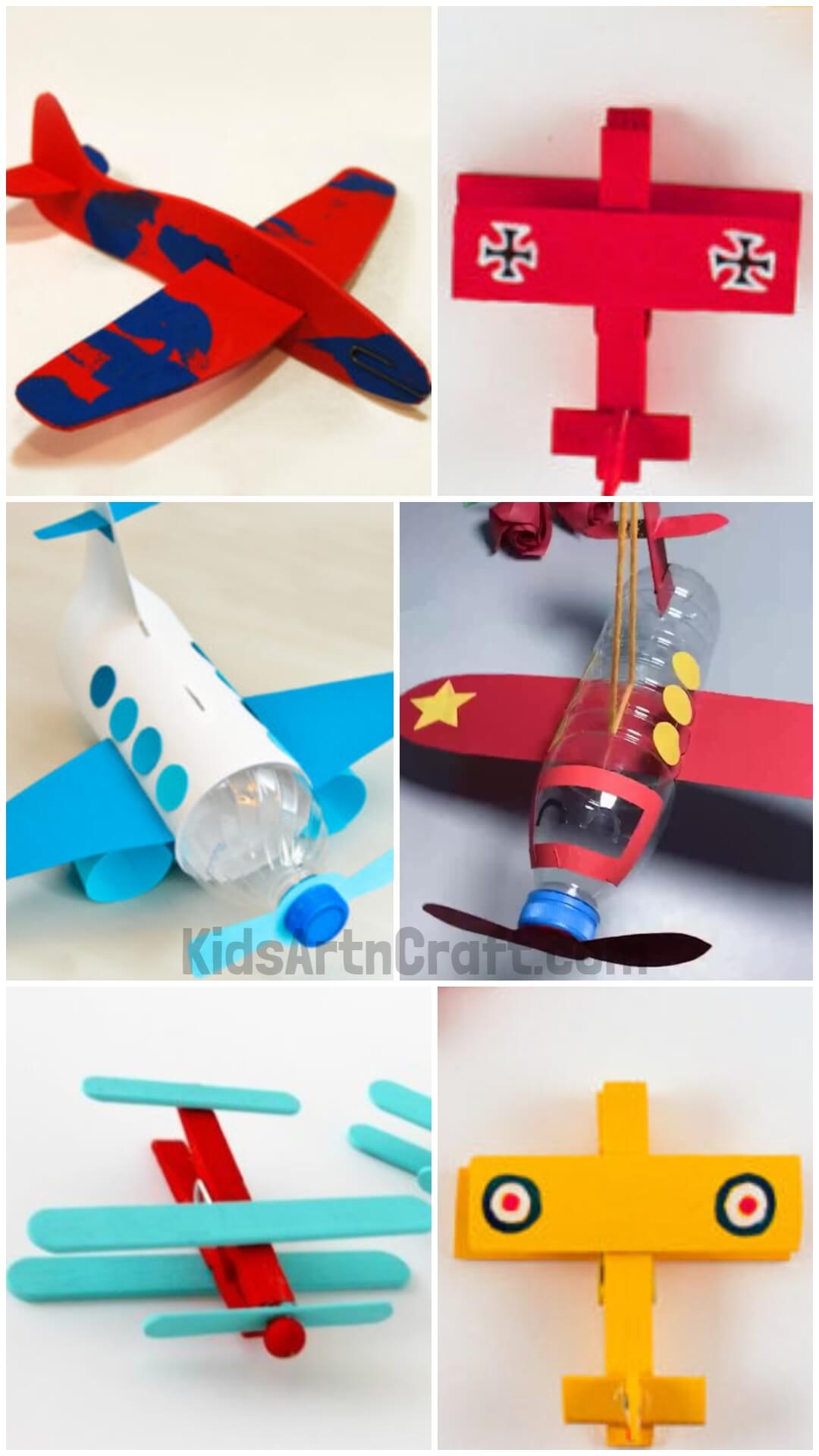 Kids Loving Airplane Crafts