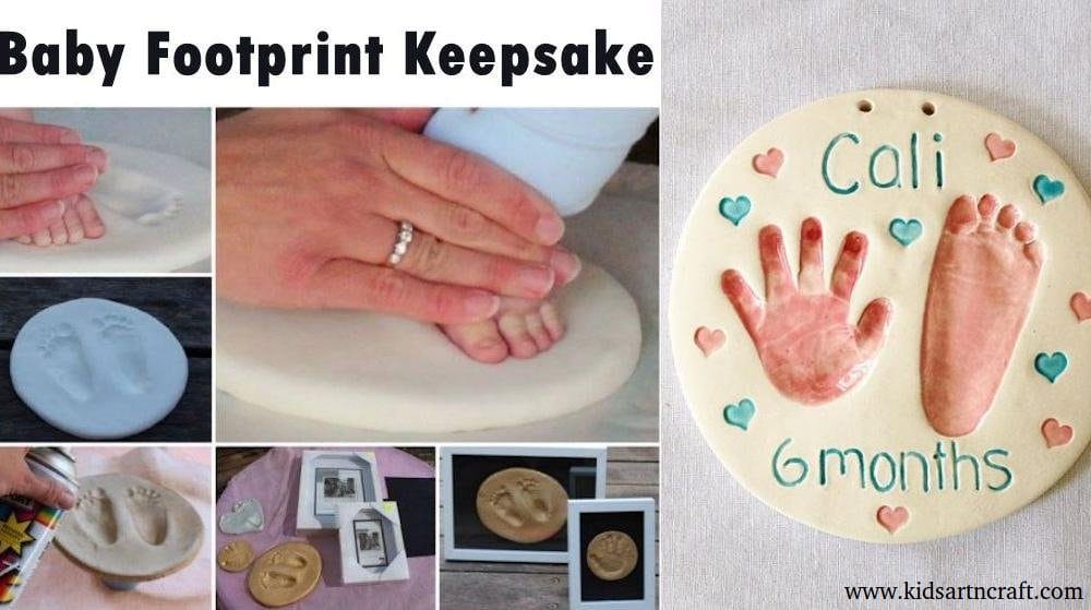 Baby Keepsake Ideas DIY Footprints of Little Ones Kids Art & Craft