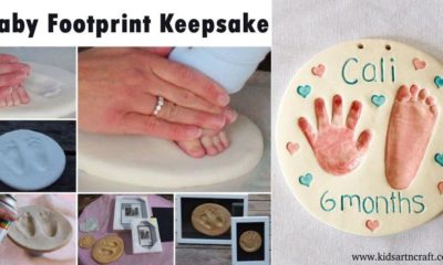 Clay Footprint DIY Baby Keepsake
