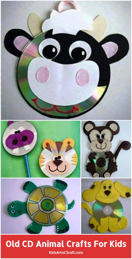 Fun Activities: Old CD Animal Crafts for Kids - Kids Art & Craft