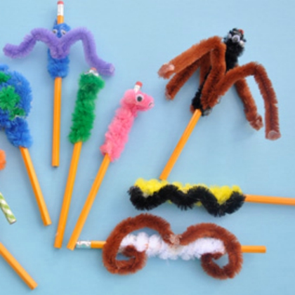 Pipe cleaner pencil decoration crafts