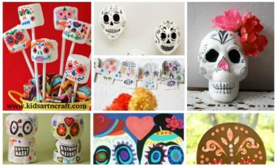 24 Easy Day of the Dead DIY Crafts Project for Kids