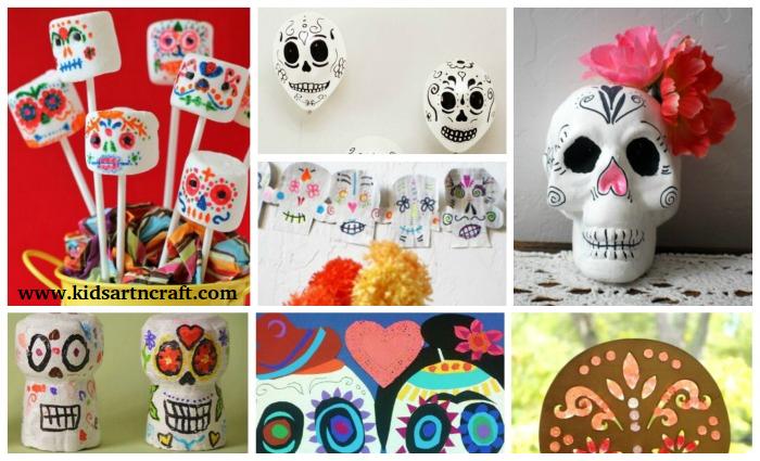 24 Easy Day of the Dead DIY Crafts Project for Kids