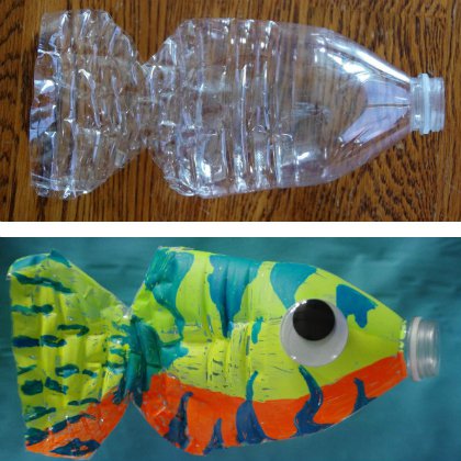 Water Bottle Fish Craft Making Fish with water bottles is a great idea and surely you should try to make this craft.