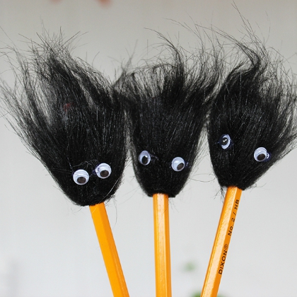 Hairy monsters pencil decoration crafts