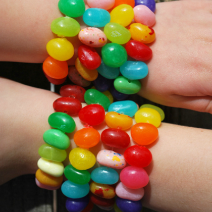 DIY Bracelets For Kids Jelly Bean Bracelets Craft for kids
