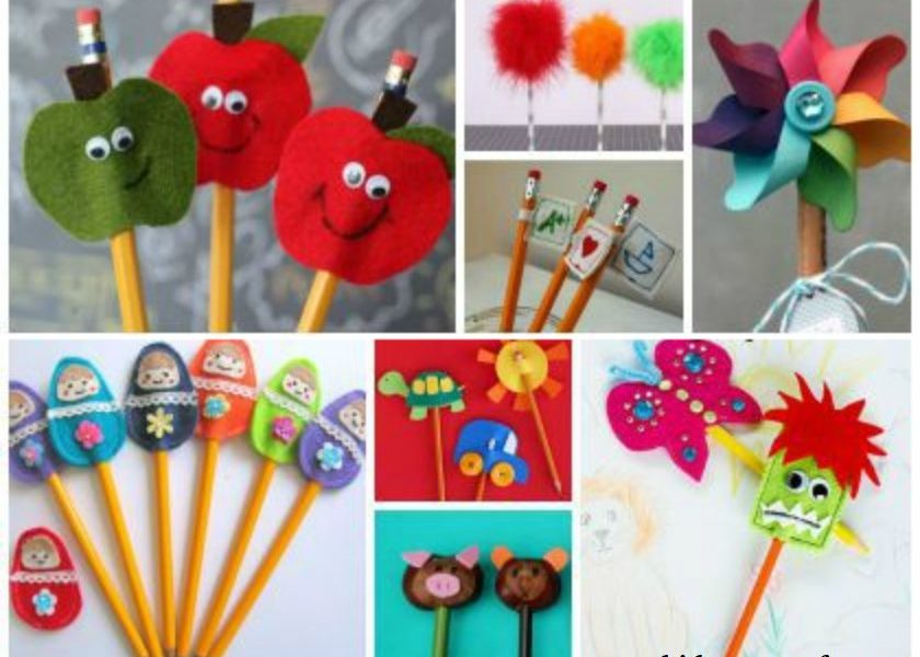 20+ DIY Pencil Toppers for Kids - Back to school Crafts