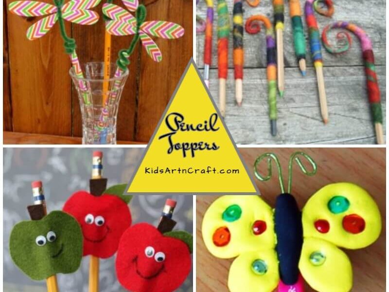 DIY Pencil Toppers for Kids - Back to school Crafts