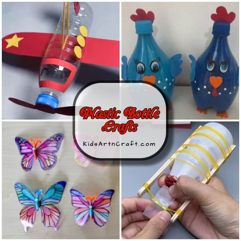 Small Plastic Bottle Craft Ideas for Kids - Easy Art Ideas for School