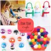 Lovely Pom Pom crafts for kids