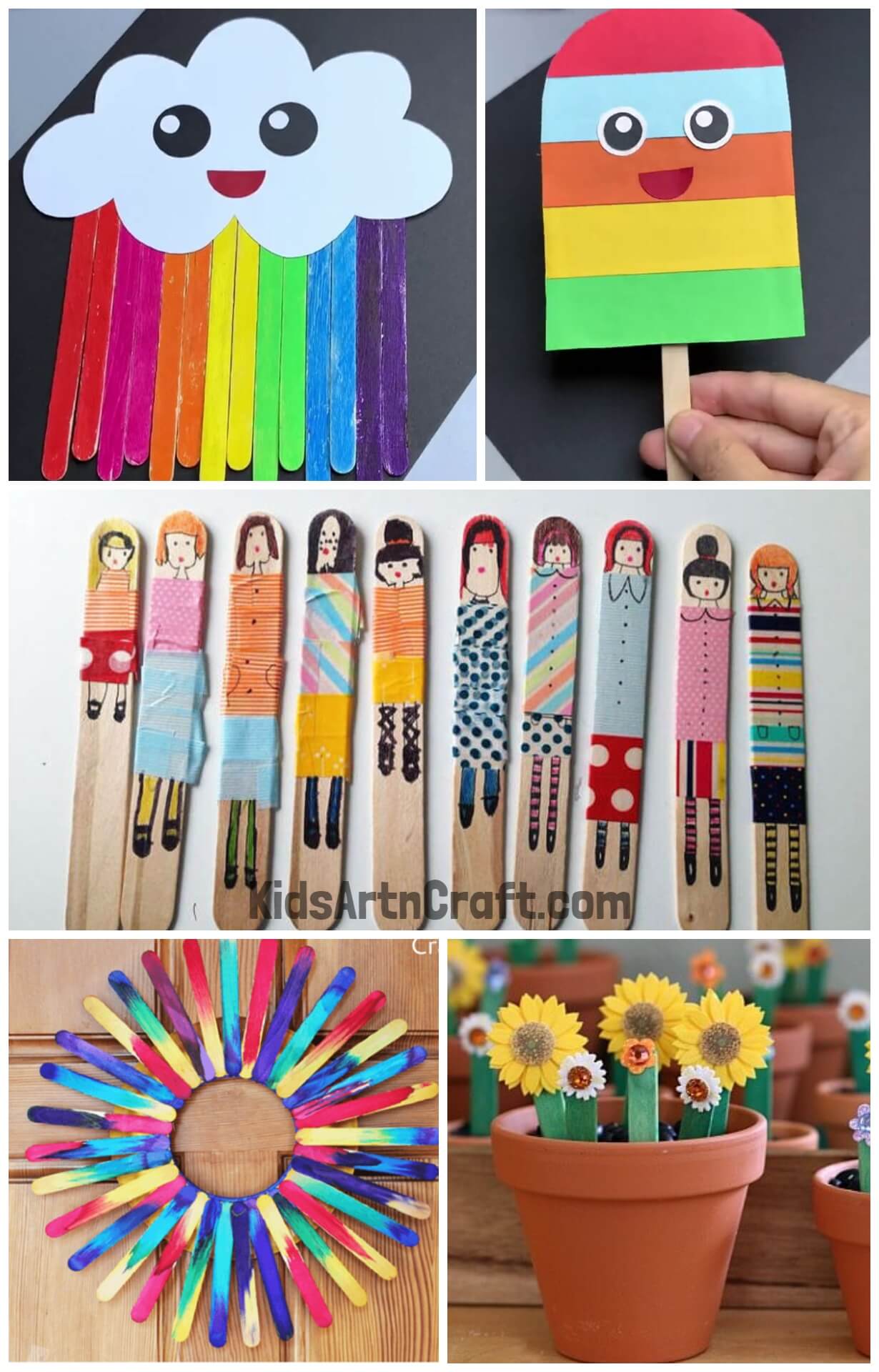 Lovely and Fun Popsicle Stick Crafts for Kids!