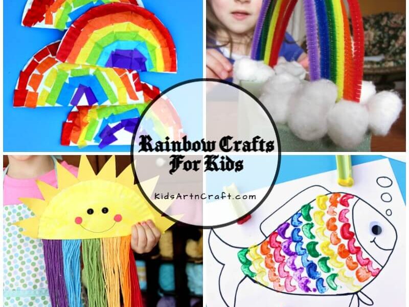 Beautiful Rainbow crafts for Kids