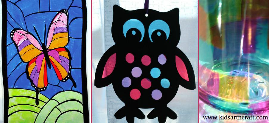 Regn hjemmelevering sekundær 24 Beautiful Stained Glass Art Projects for Kids - Kids Art & Craft