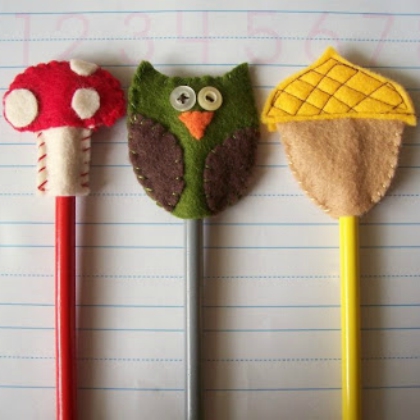 Animals and nuts pencil decoration crafts
