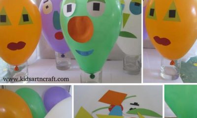 Funny Balloon Faces Craft for kids