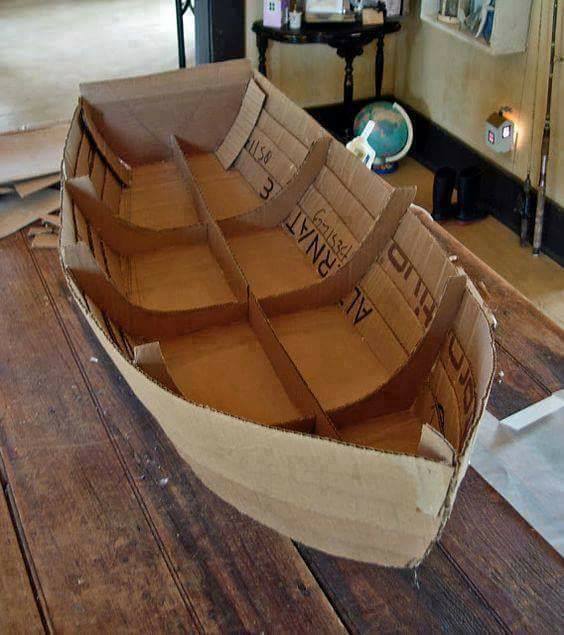 Recycled Cardboard Boat Design For Kid  Cardboard Toy Crafts