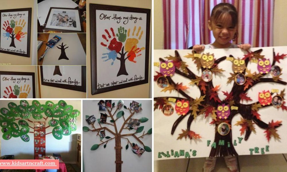 Family Tree For Kids Project - DIY Ideas for School Children