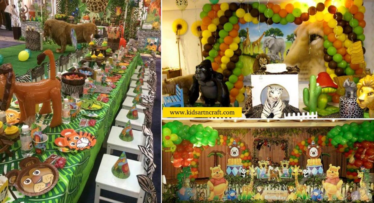 Jungle Safari Theme Birthday Party Ideas - Kids Art & Craft