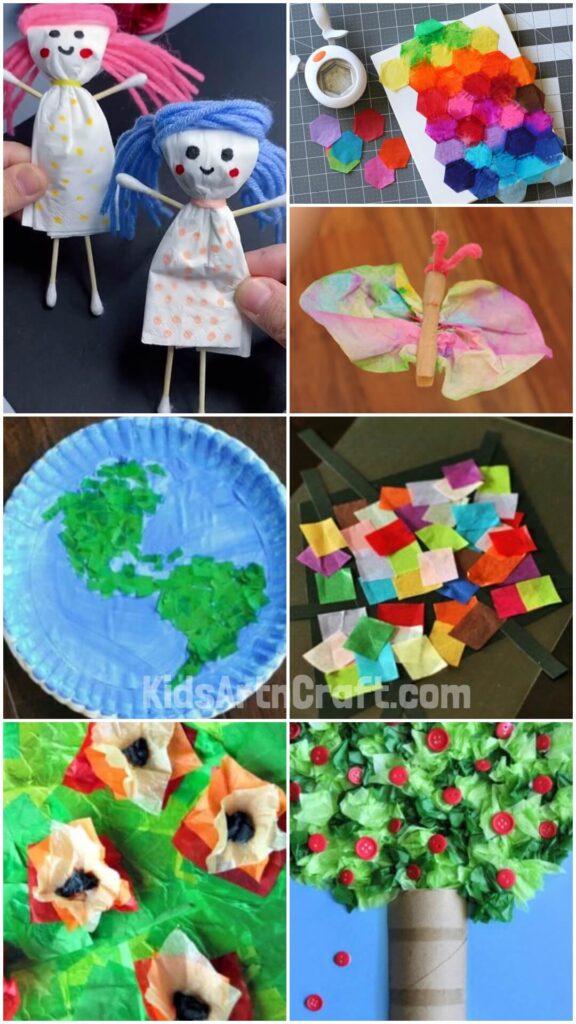 Easy Tissue Paper Crafts For Kids - Kids Art & Craft