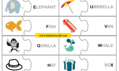 Toddler Pre-K Letter/Word Matching Printable Game