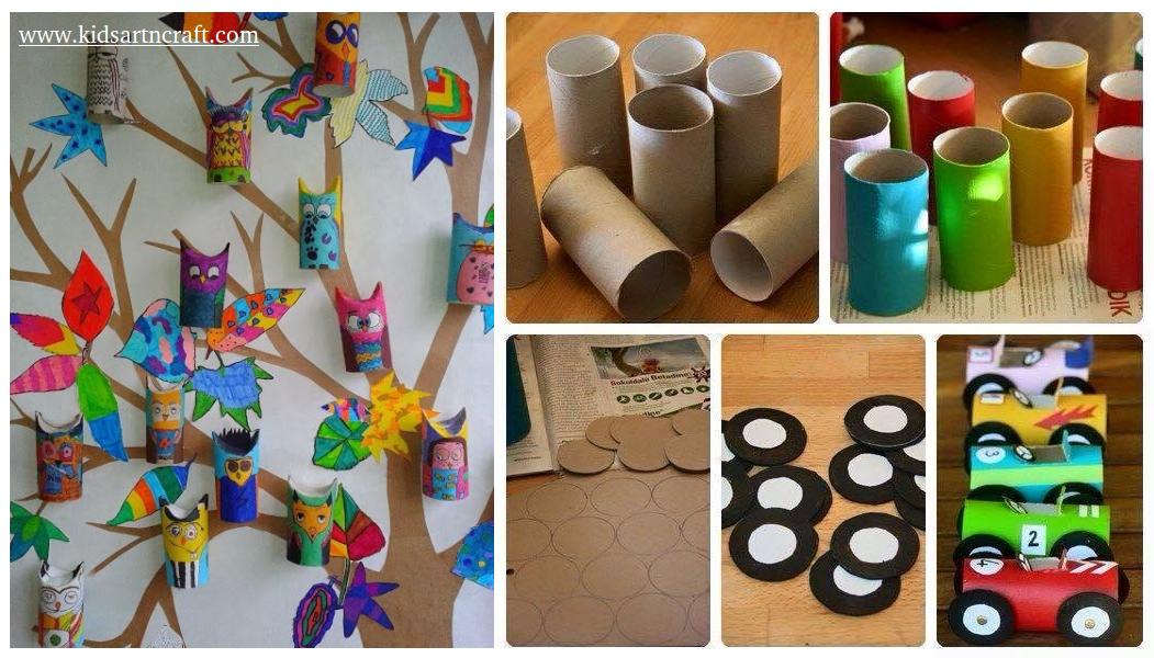 20+ Easy Toddler Crafts using Toilet Paper Rolls - Kids Art & Craft