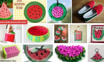 20+ Watermelon Crafts and DIY Projects for Kids