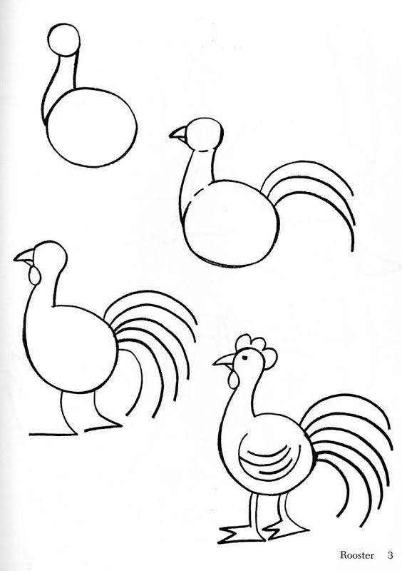 Hen Drawing Tutorial
