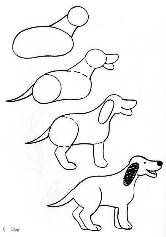 Easy to Draw Dog Drawing Tutorial