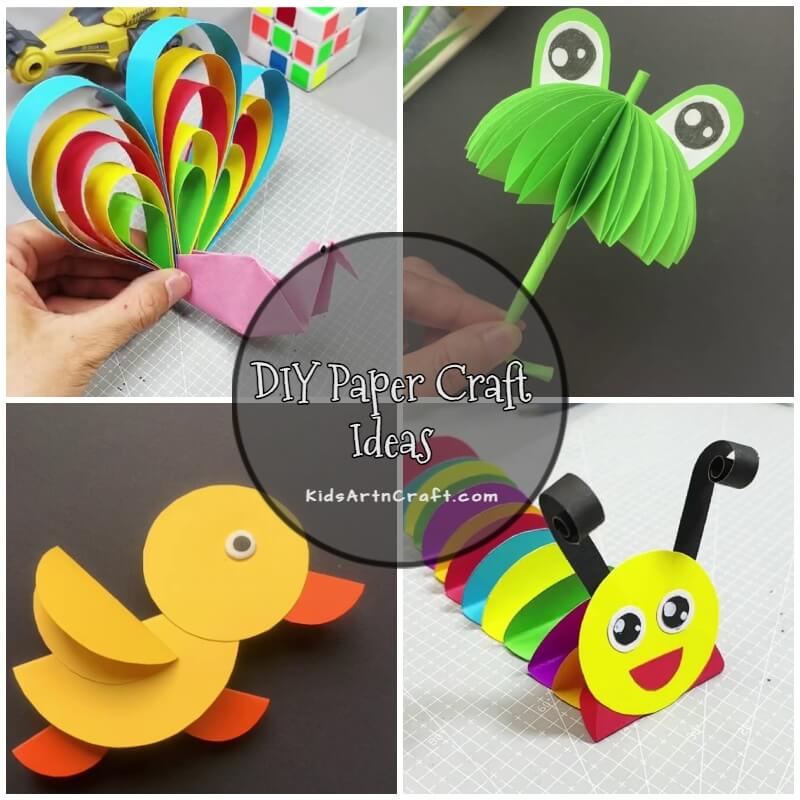 DIY Simple Paper Crafts Ideas for Kids