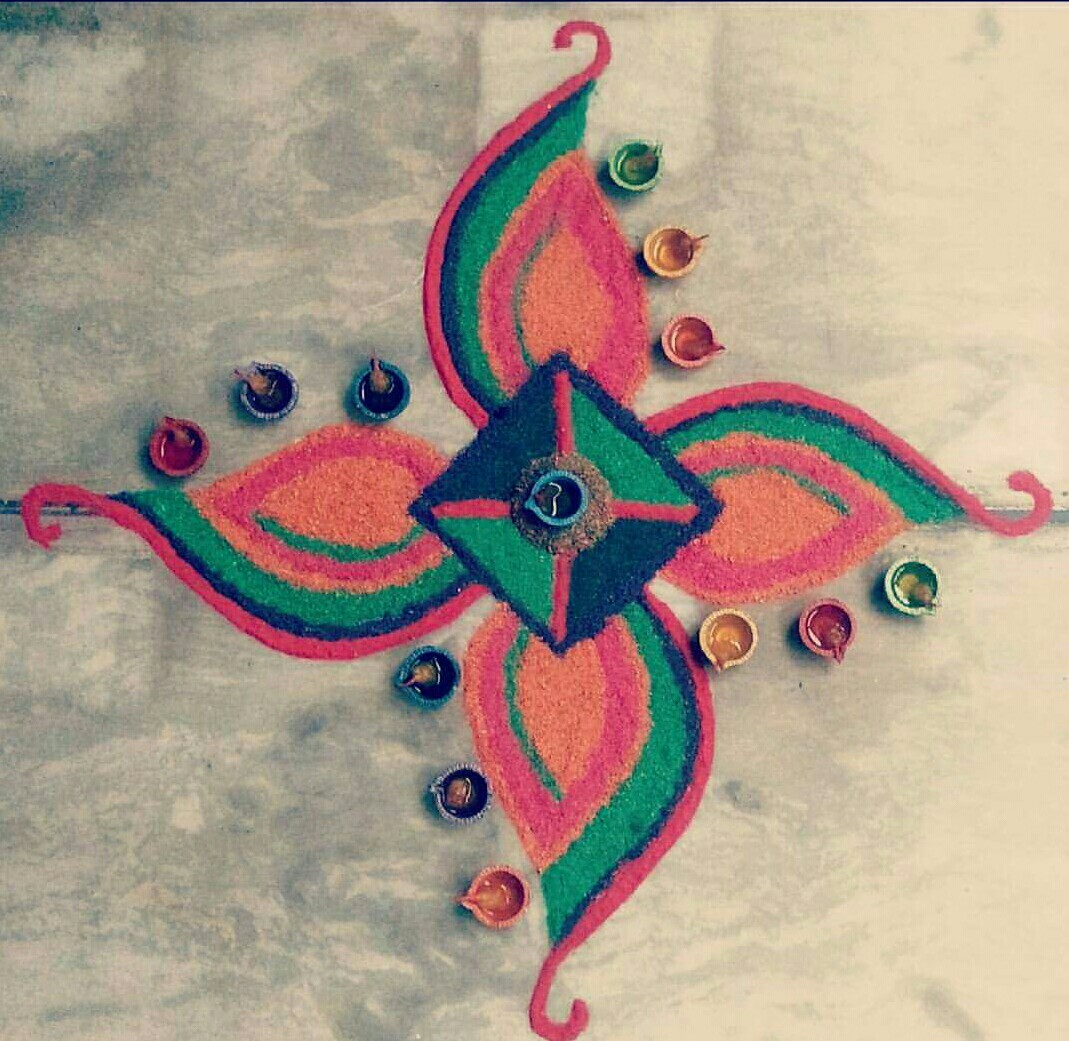 30+ Easy & Creative Rangoli Designs for Kids - Kids Art & Craft