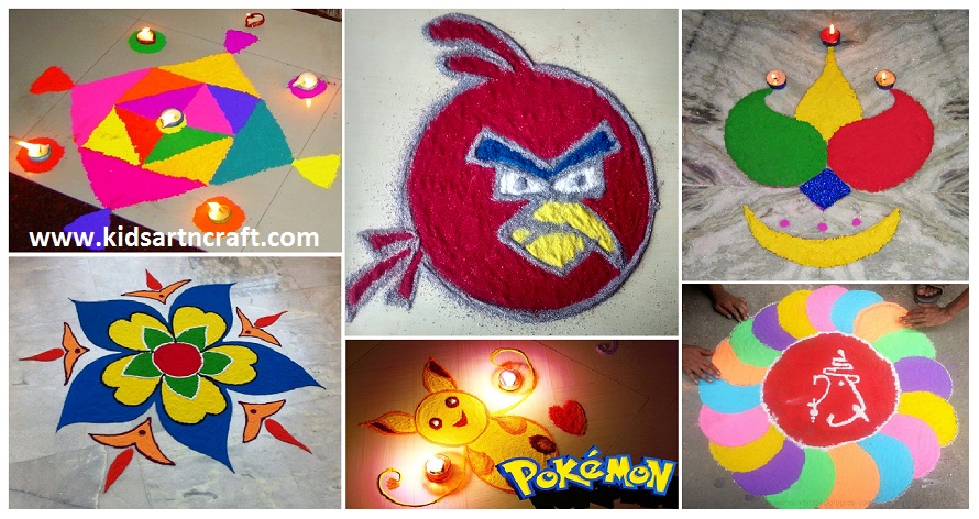 20 Easy Creative Rangoli Designs For Kids Kids Art Craft 20 Easy Creative Rangoli Designs For Kids Kids Art Craft