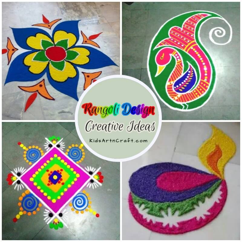 Top 50 Beautiful,Simple and Easy Diwali special Indian Rangoli designs