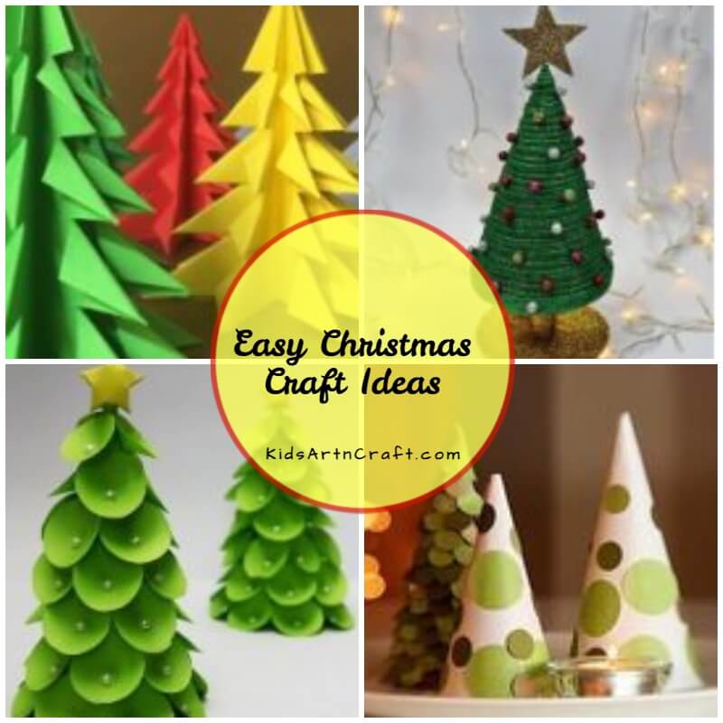 Easy Christmas Craft Ideas for Kids - Step by step tutorials