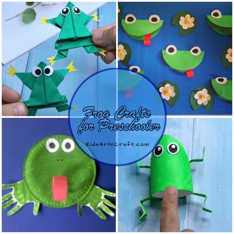 Easy Frog Crafts for Preschooler Kids to Make - Green Projects