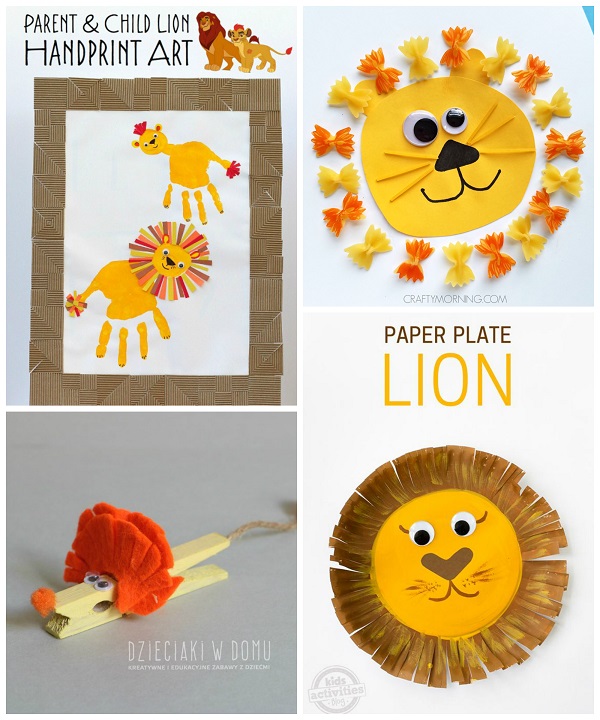 15+ Lion Crafts Ideas for Kids to Make