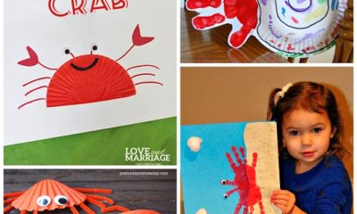 Crab Crafts for Kids to Make - Paper Plate Crafts, Handprint & More