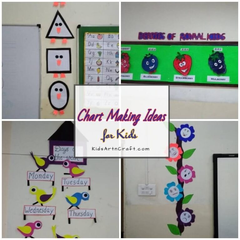 Easy Chart Making Ideas for School Decoration Kids Art & Craft Chart Decoration Ideas Simple