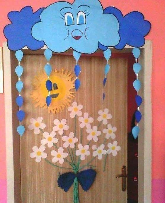 Raindrops Classroom Door Decor For Preschool Teachers