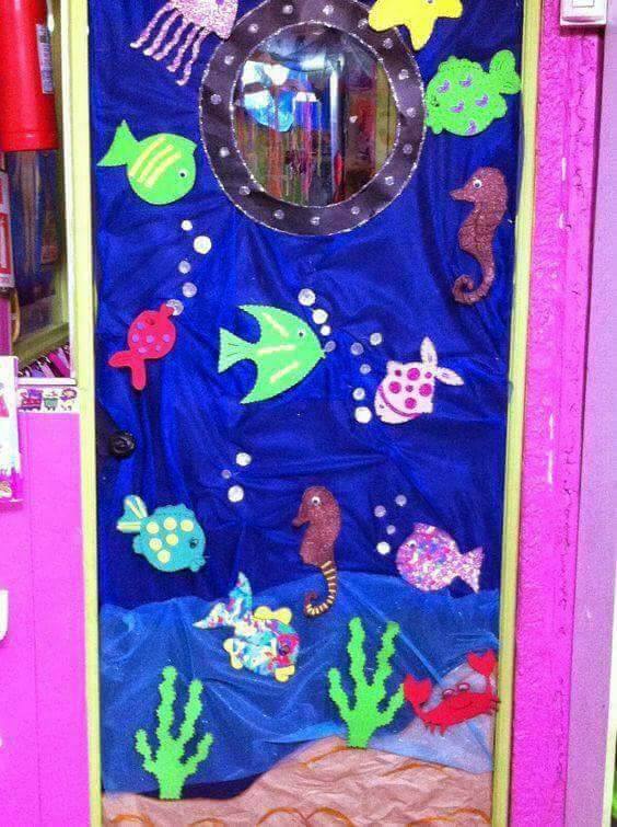 Sea Animals Inspiration For Decorating The Preschool Classroom Doors