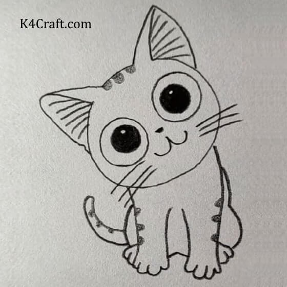 A WALK THROUGH THE WORLD OF DAZZLING ART Wide Eyed Kitten